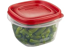 Rubbermaid 2 Cup Easy Find Lids Plastic Food Storage Container - Racer Red