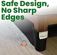 Vista 8 de ECOHomes Protectores debajo del sofá con bloqueador de juguetes - Barrera de correa elástica para debajo del sofá, cama y muebles para evitar que
