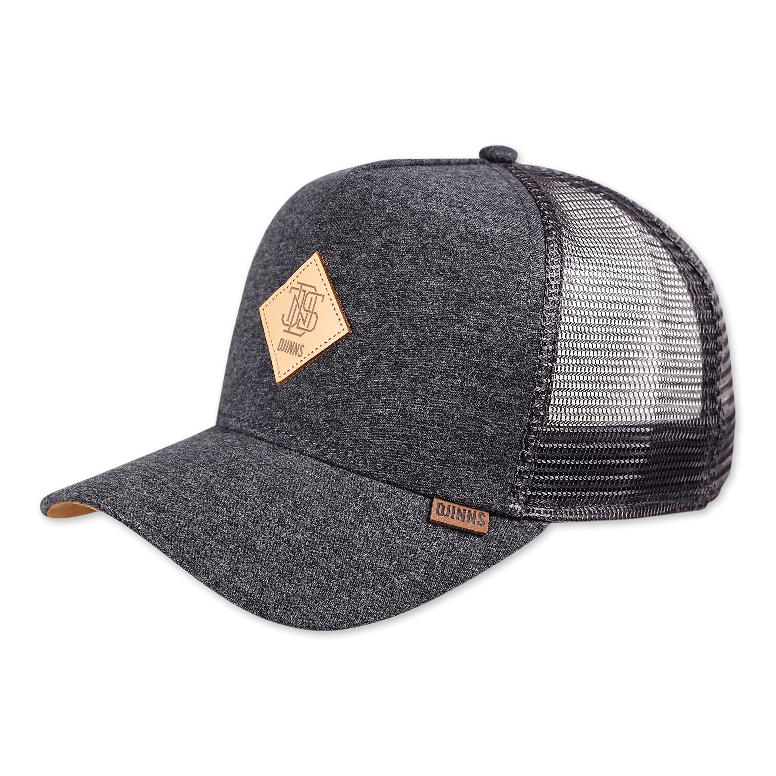 Djinns Jersey Patch Heather Charcoal HFT Trucker Cap - One-Size