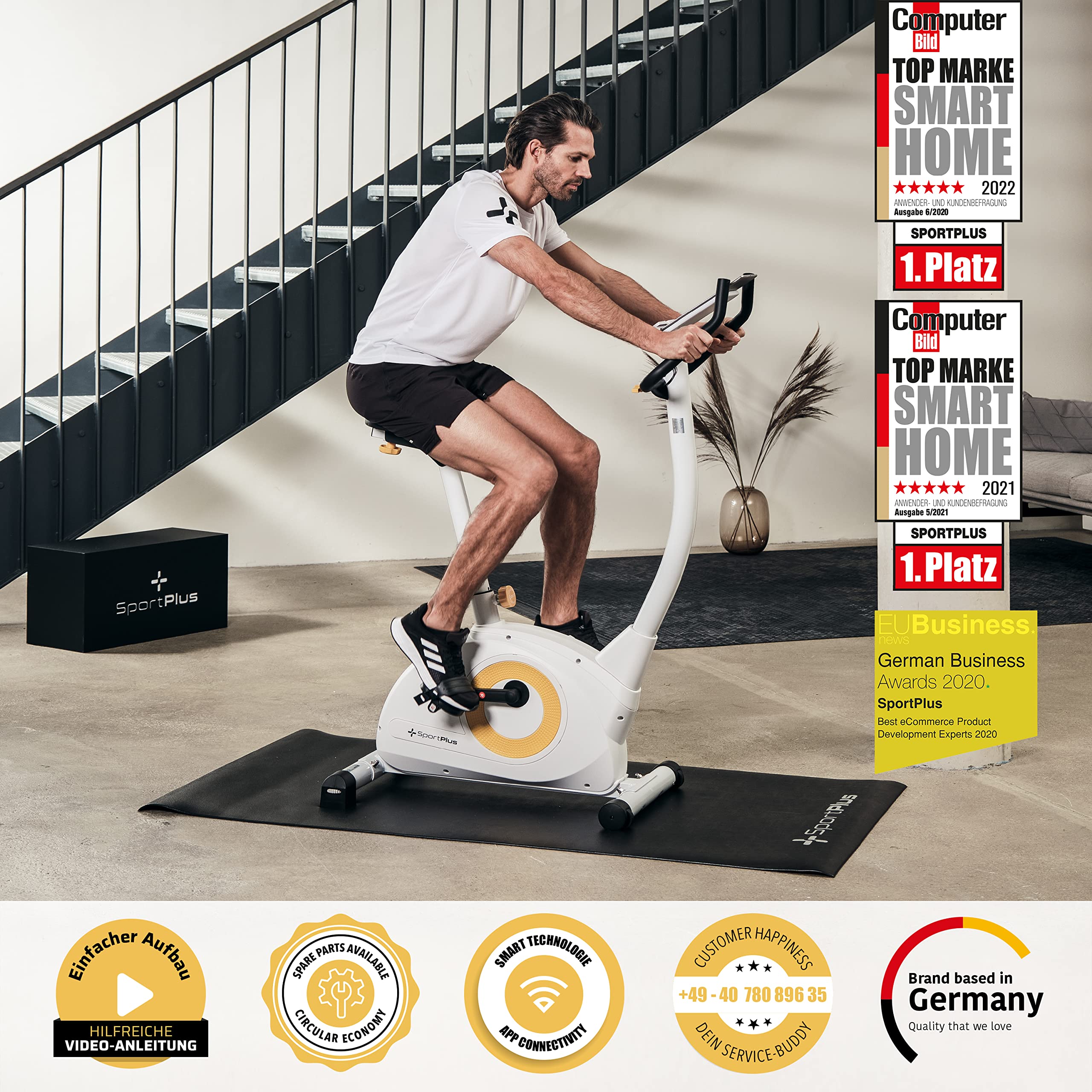 SportPlus COMPACT Heimtrainer Fahrrad