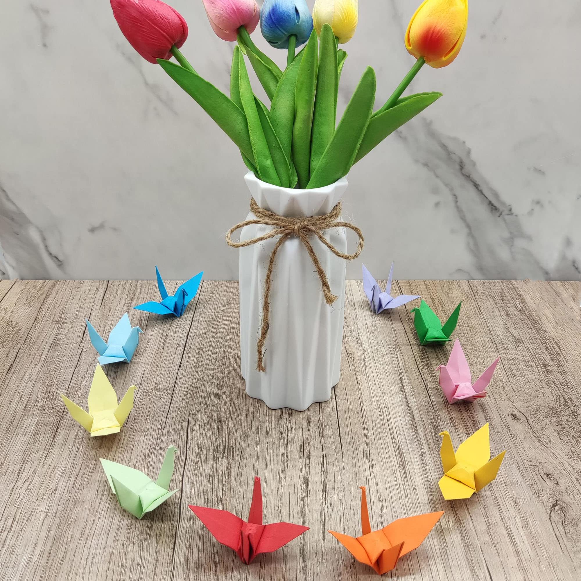 Gru Di Carta Origami Fatti A Mano Piegati Origami 100 Pezzi Gru Origami Uccello Origami Gru Carta Per Origami 7 Cm Per La Decorazione Della Casa Di Sfondo Della Festa Nuziale