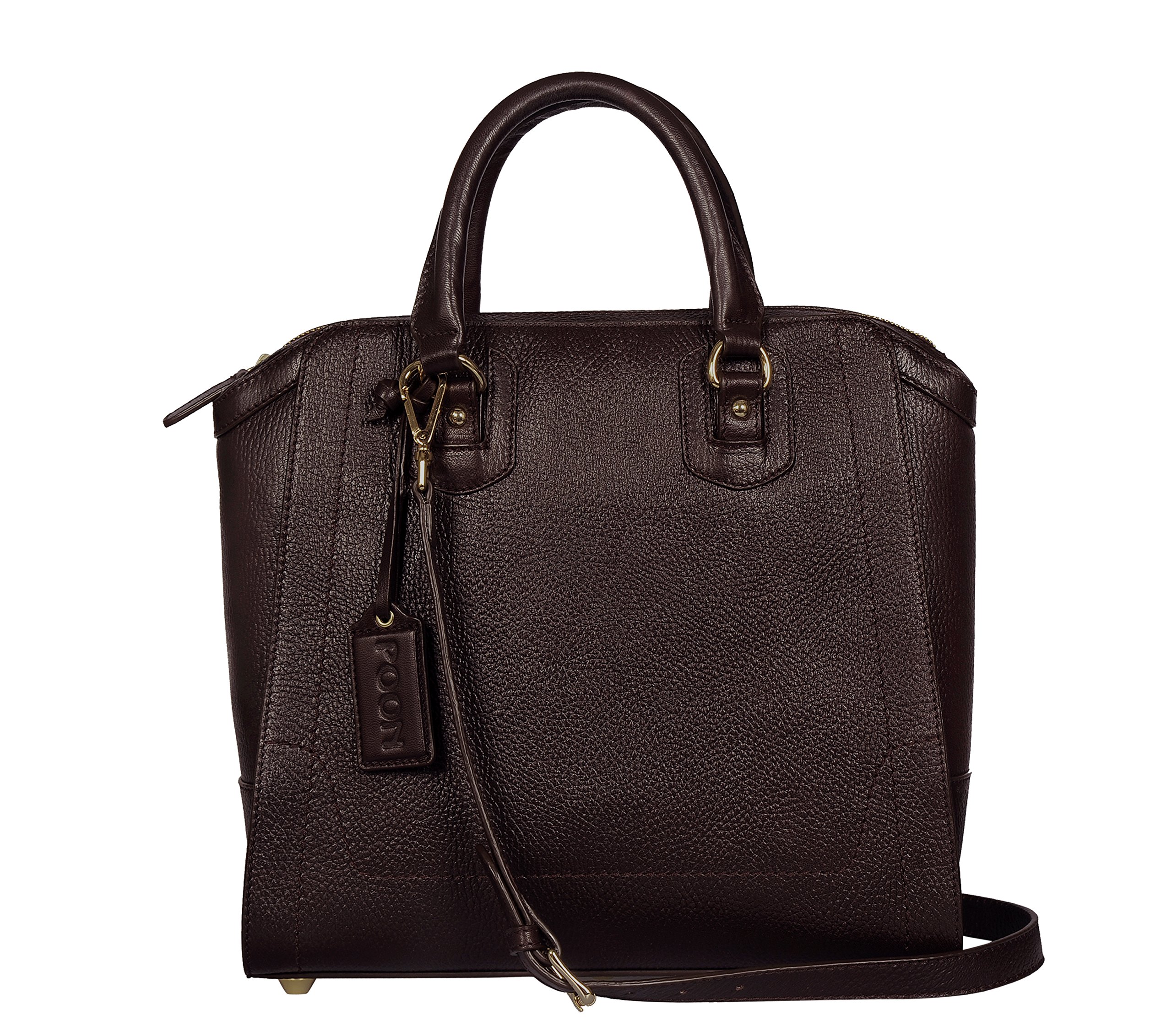 POON Lederhand- / Schultertasche, Women's Top-Handle Bags