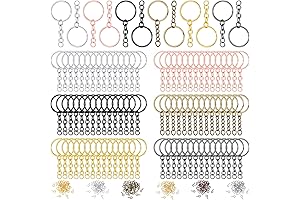 Craft Supply: 360-Piece Keychain Set for DIY Creations