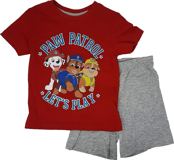 PAW PATROL Schlafanzug Paw Patrol Kinder Kurzarm Pyjama Nachtwäsche Gr