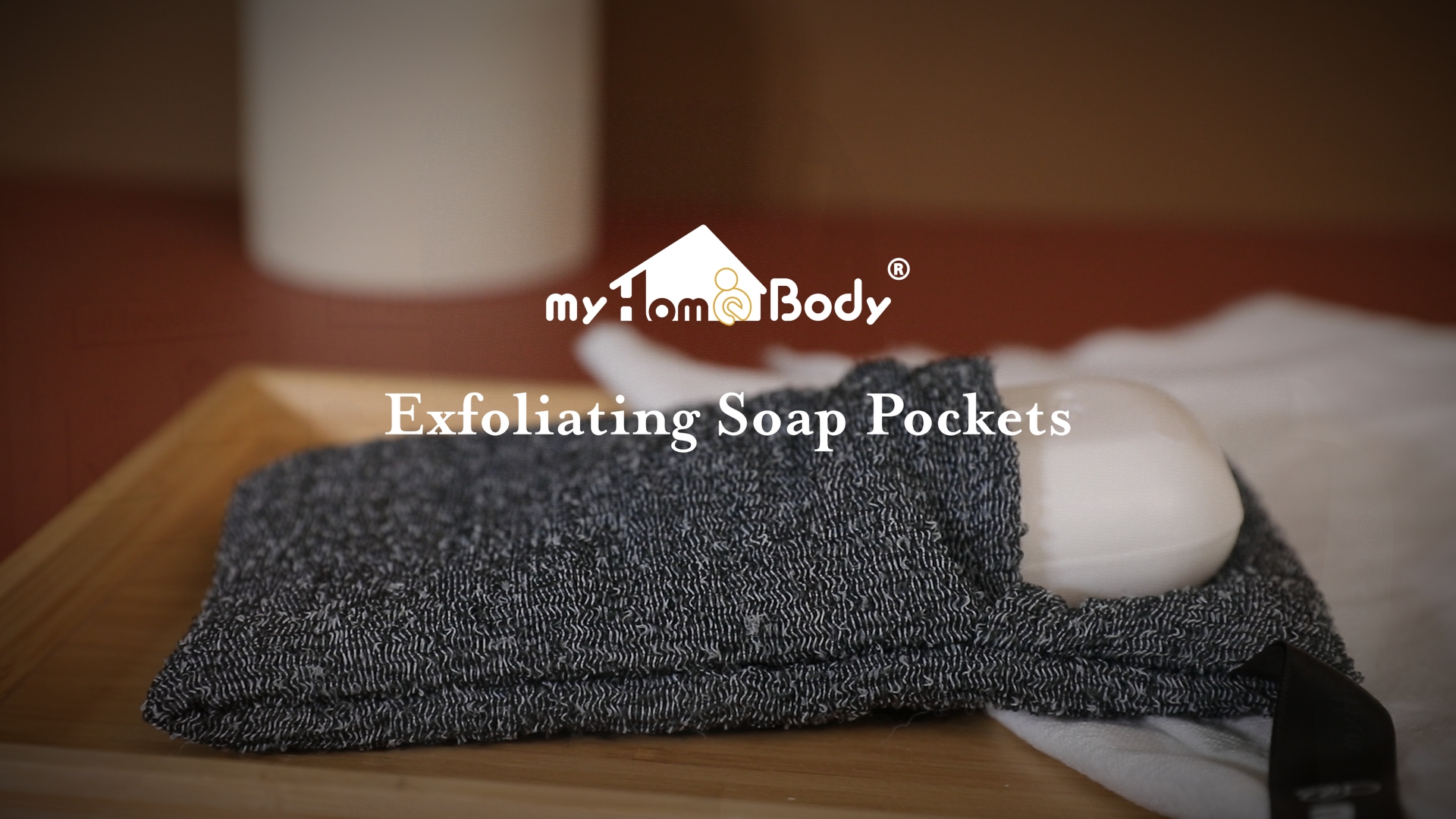 3-Pack Soap Pocket Squares - Exfoliating Pouch For Bar Soap With 2 Lift Pads, Graphite Gray