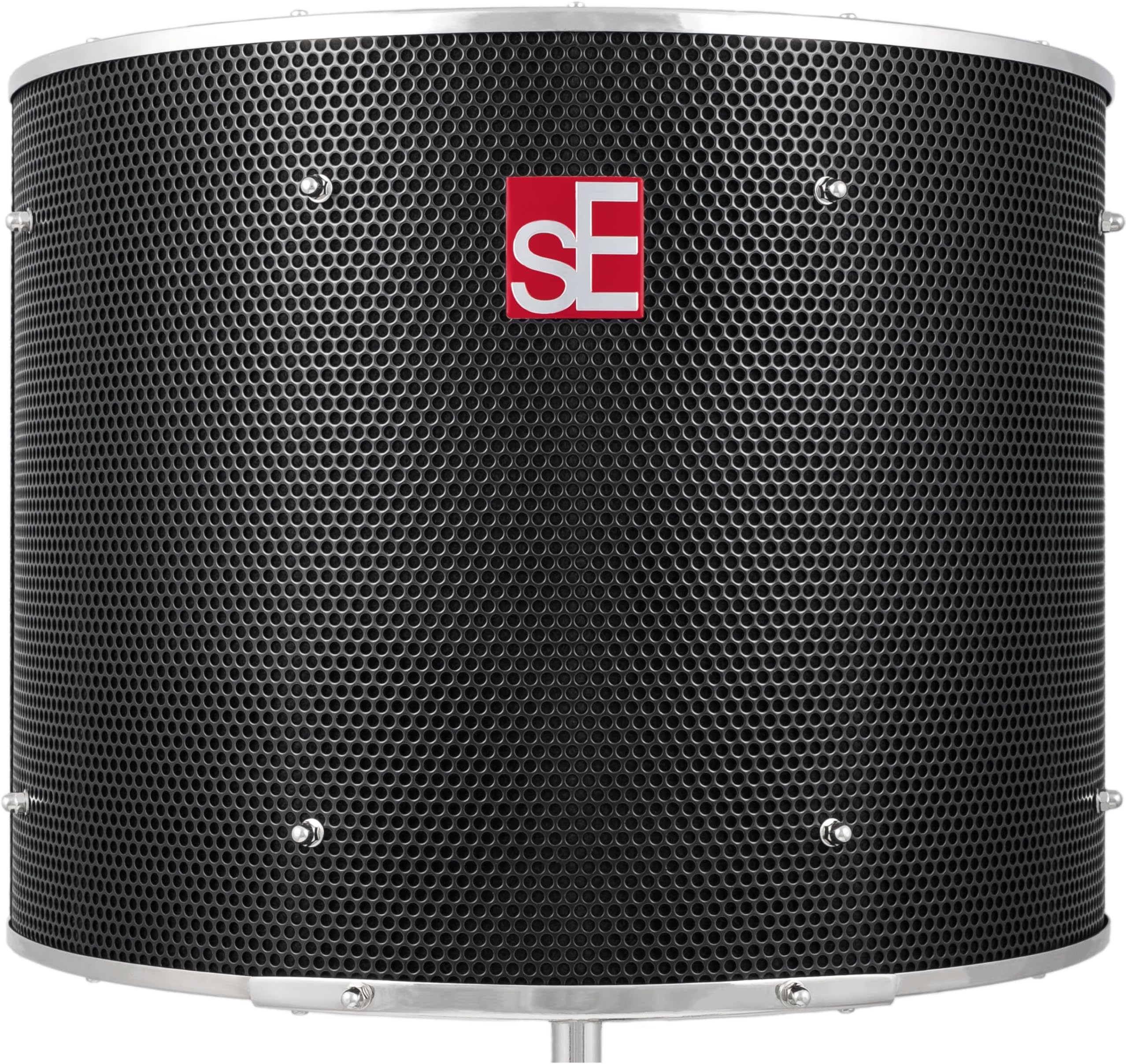 SE ELECTRONICS RF Pro Black Reflexion Filter Microphone Isolation Shield, Portable Vocal Booth for Recording, Podcasting & Voice Over, Pro Sound Isolation Shield with Patented 9 Layer Acoustic Design