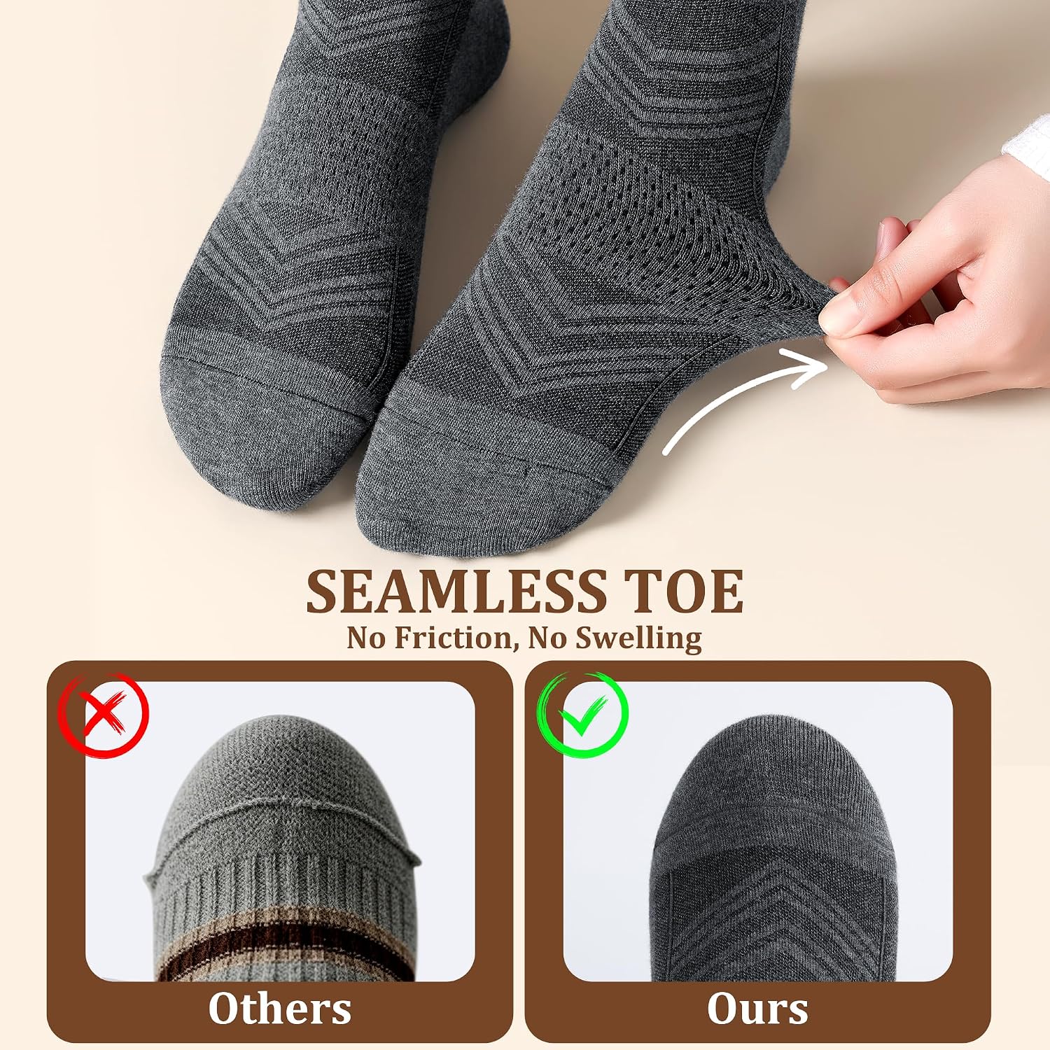 SIONCY Ankle Socks for Women Cotton Casual Socks Quarter Sock Breathable, Seamless Toe 10 Pairs