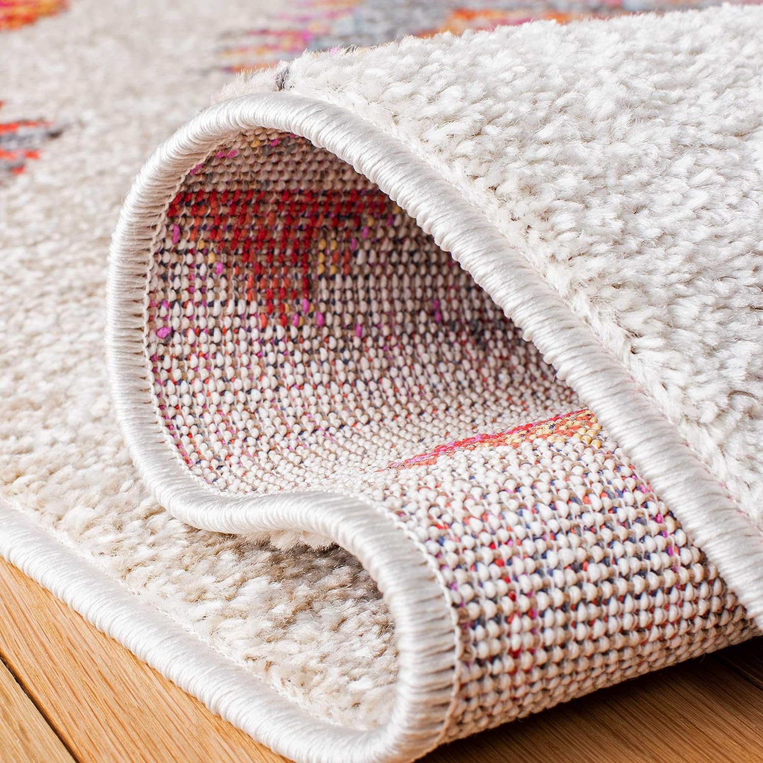 SAFAVIEH Adirondack Collection Runner Rug - 2'6" x 8', Beige & Red, Boho Tribal Design, Non-Shedding & Easy Care, Ideal for High Traffic Areas in Living Room, Bedroom (ADR252B)