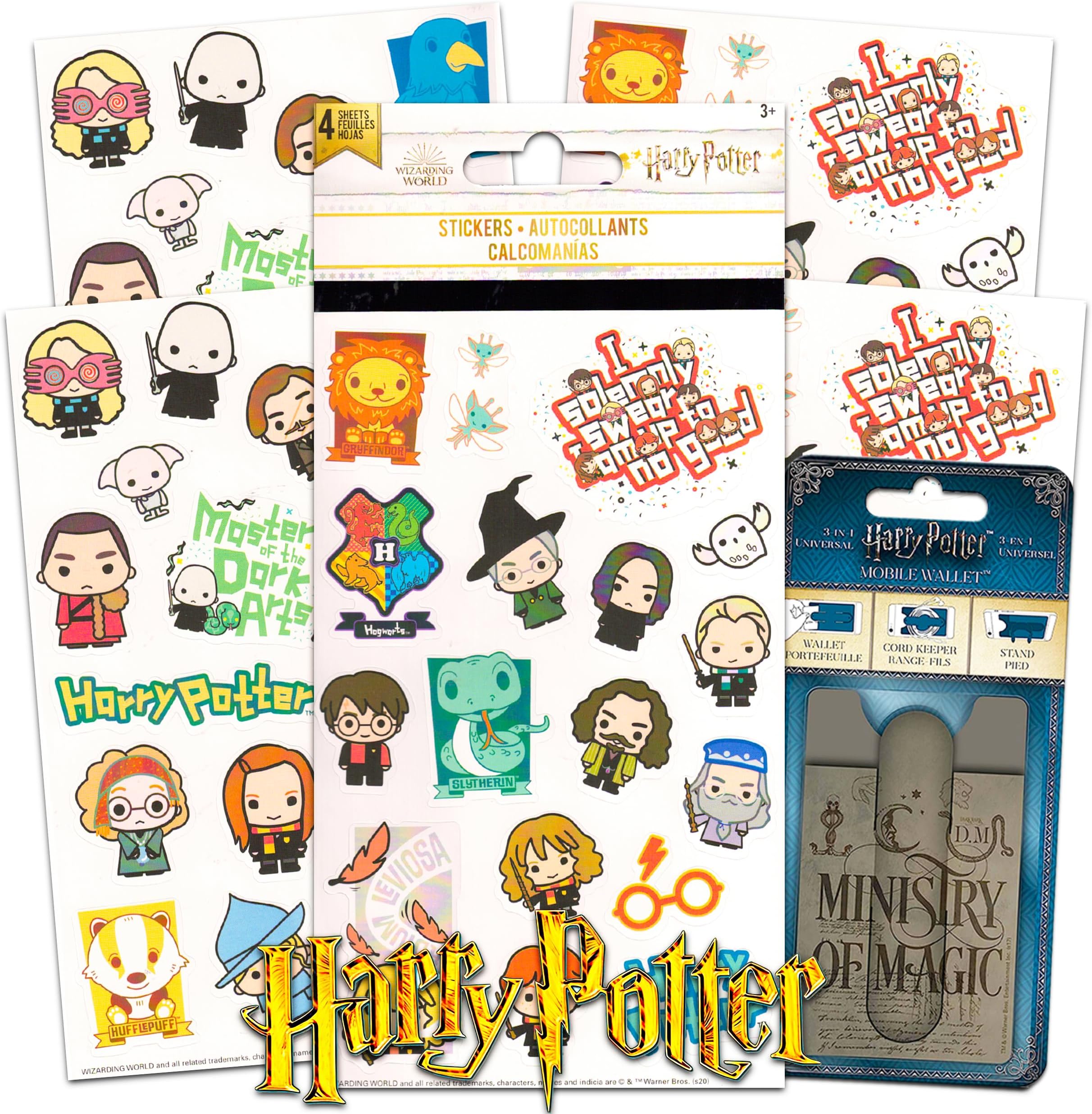 Wizard World Harry Potter Sticker Bundle ~ 60+ Harry Potter Stickers for Laptops, Water Bottles and More | Harry Potter Party Favors and Supplies with Bonus Decal!