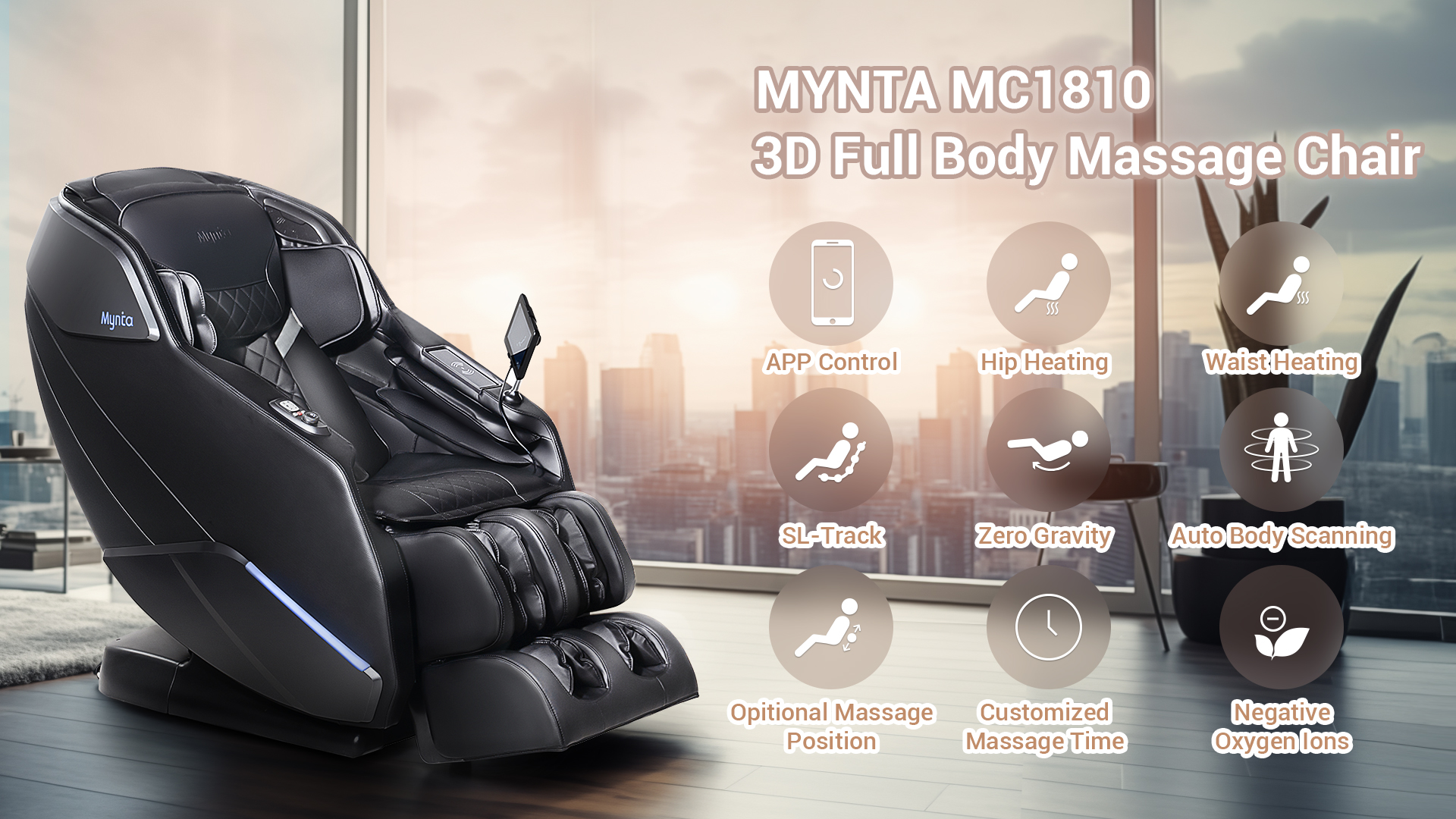 Amazon.com: MYNTA Massage Chair Full Body with Heat, Zero Gravity 