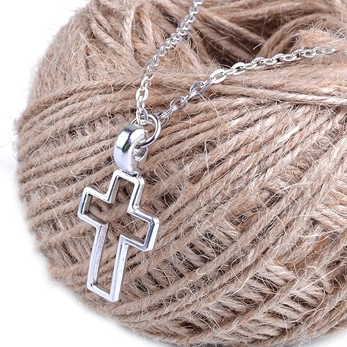 Miniatura 5 de BronaGrand 25 dijes de cruces mixtas colgantes hallazgos de joyería para hacer pulseras y collares