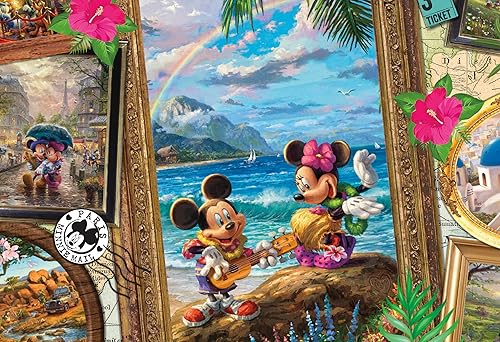 Ceaco - Thomas Kinkade - Disney - Collage de viaje - Rompecabezas de 2000 piezas