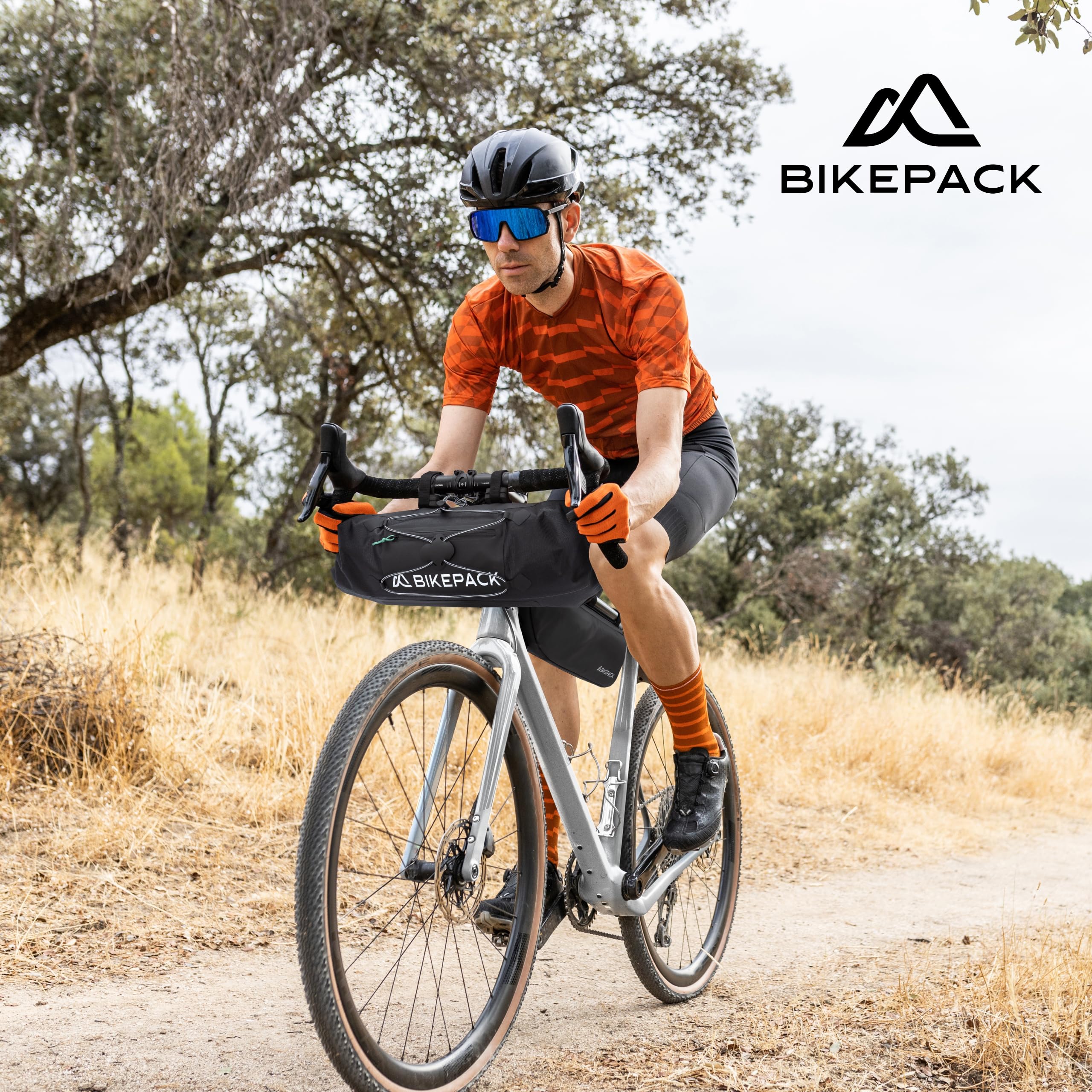 BIKEPACK Lenkertasche Fahrrad 9,5 L wasserdicht – Bikepacking-Rolle mit Innentrennung & Handyfach – Gravel, Rennrad, MTB, E-Bike (Packung mit 2)