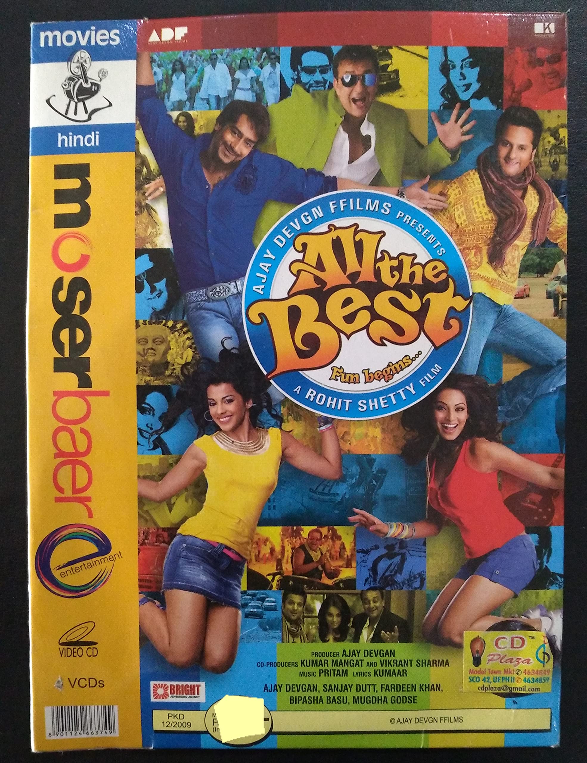 All the Best: Fun Begins 2009 [Video CD] Ajay Devgun Sanjay Dutt Fadeen Khan Bipasha Basu