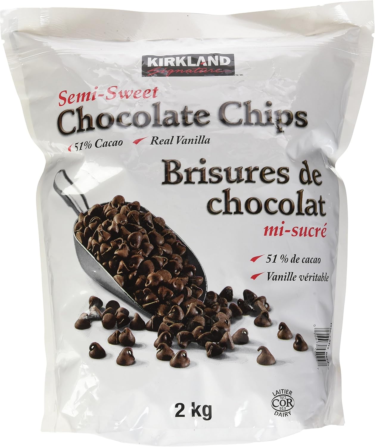 Kirkland Signature SemiSweet Chocolate Chips 2kg bag Amazon.ca
