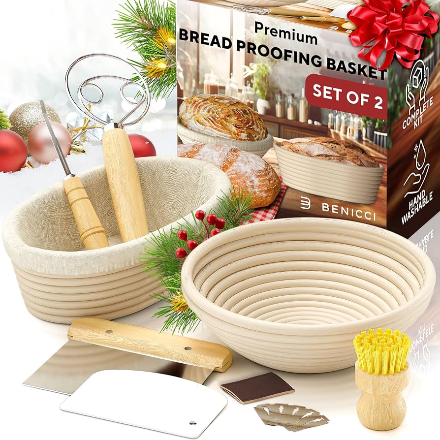 Amazon.com: Complete Bread Proofing Baskets Set - Premium Quality