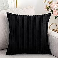 Vista 25 de UGASA - Fundas de almohada decorativas de terciopelo suave y sólidas de Navidad para sala de estar/sofá, 16 x 16 pulgadas, 2 unidades, color burdeos