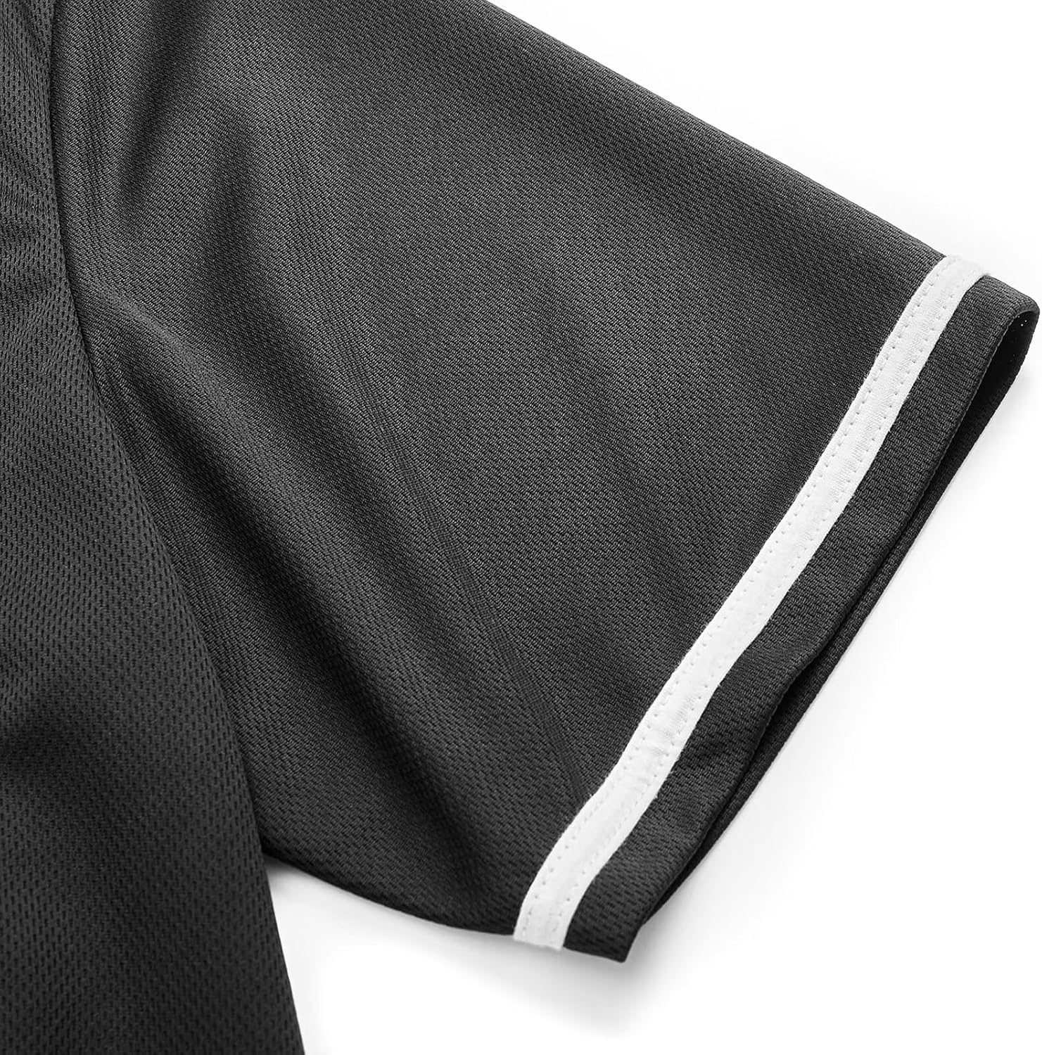 babyhealthy Womens Baseball Jersey Button Down Plain Tshirts Hip Hop Softball Sports Active Tee - Image 4