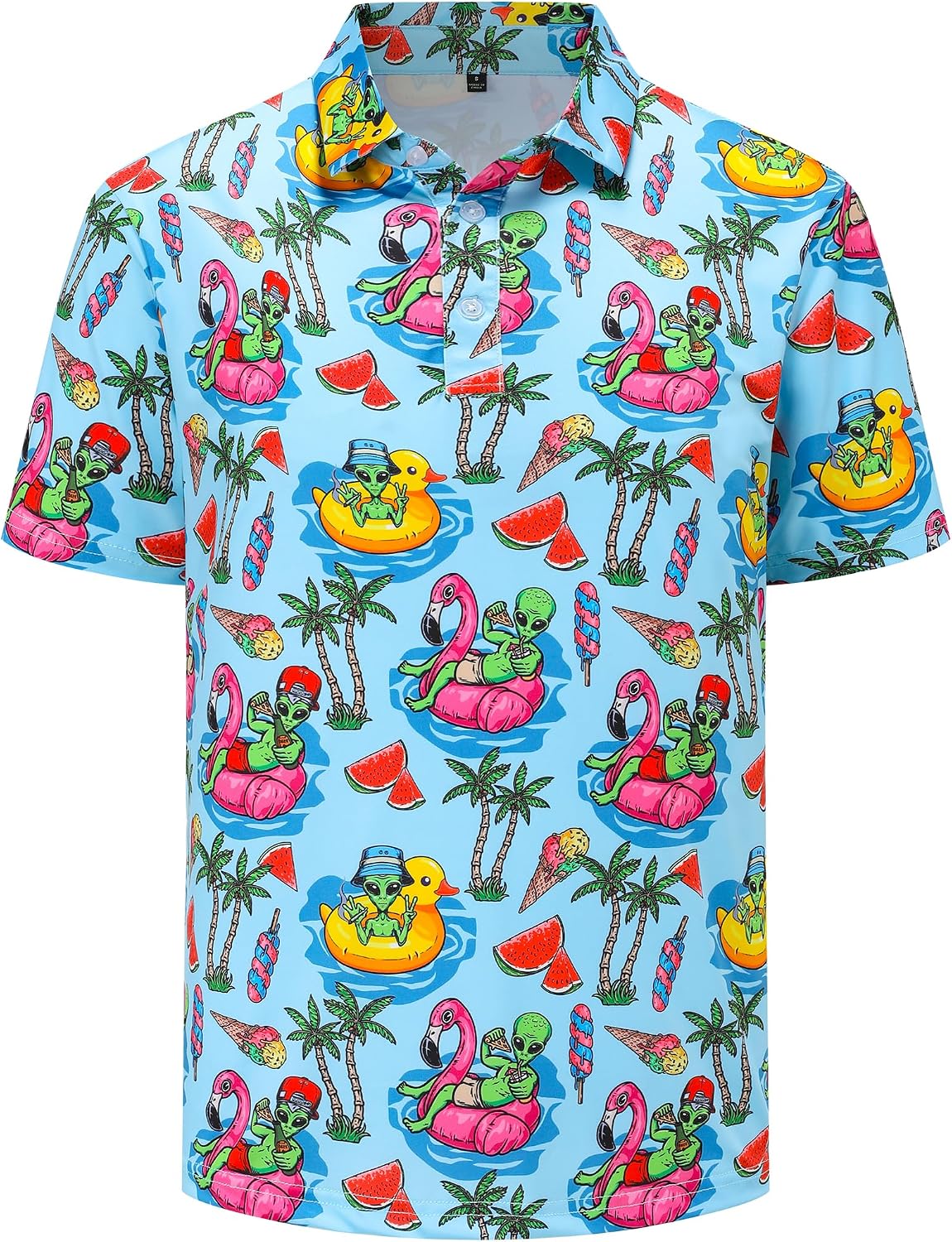 Funny Golf Shirts for Men Short Sleeve Casual Performance Polo Shirts image 2