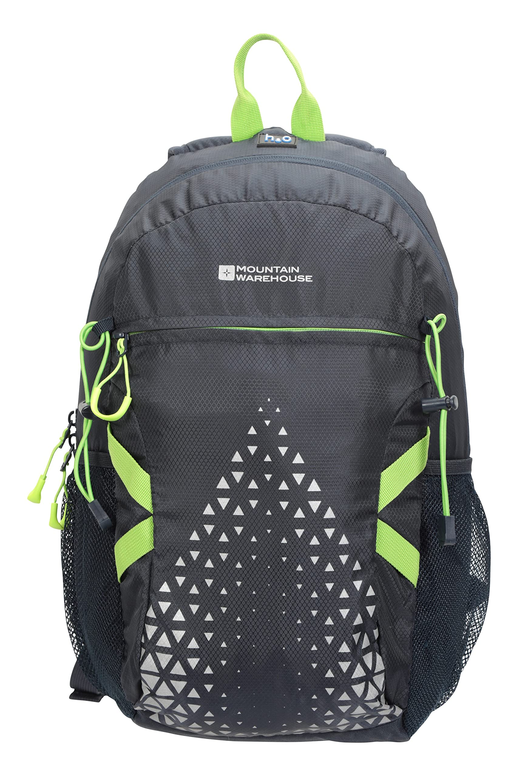 Mountain Warehouse Pursuit Hydro Bag - Ripstop Polyester Water Pack, Reflective Details Hydration Bag, Laptop Compartment - For Travelling, Camping Navy