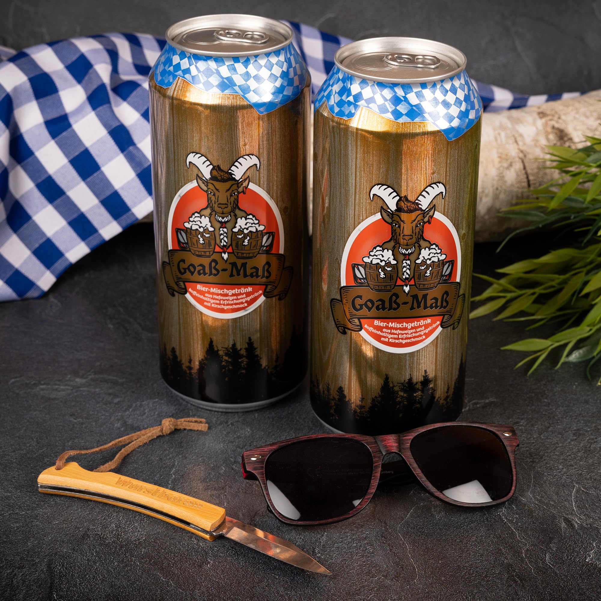 WURSTBARON® Picknick & Wander Rucksack mit Inhalt für Herren & Damen - Inkl. Salami Schinken Käse Schüttelbrot Taschenmesser