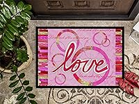 Vista 303 de Caroline's Treasures PJC1117JMAT - Felpudo para puerta delantera de 24 x 36 pulgadas, tapete antideslizante lavable de pelo bajo, 24 x 36 pulgadas