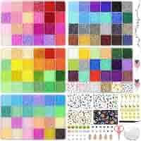 Coffret 29300 Perles Rocaille 3mm - 114 Couleurs + Accessoires Bijoux