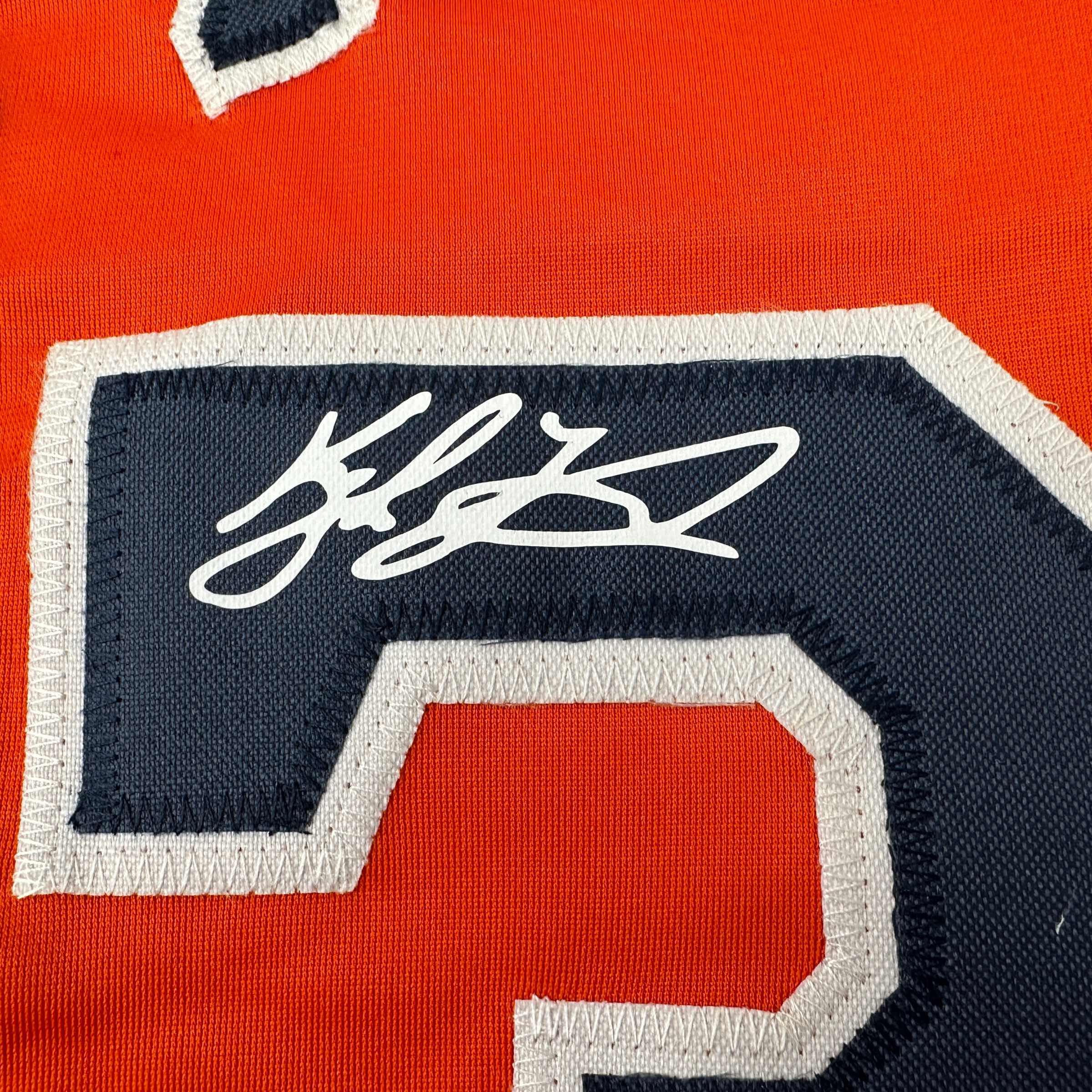 Facsimile Autographed Kyle Tucker Houston Orange Reprint Laser