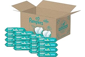 Pampers Baby Clean wipes in bulk: 8 Flip-Top Packs, 8 Refill Packs (1152 Total Wipes)