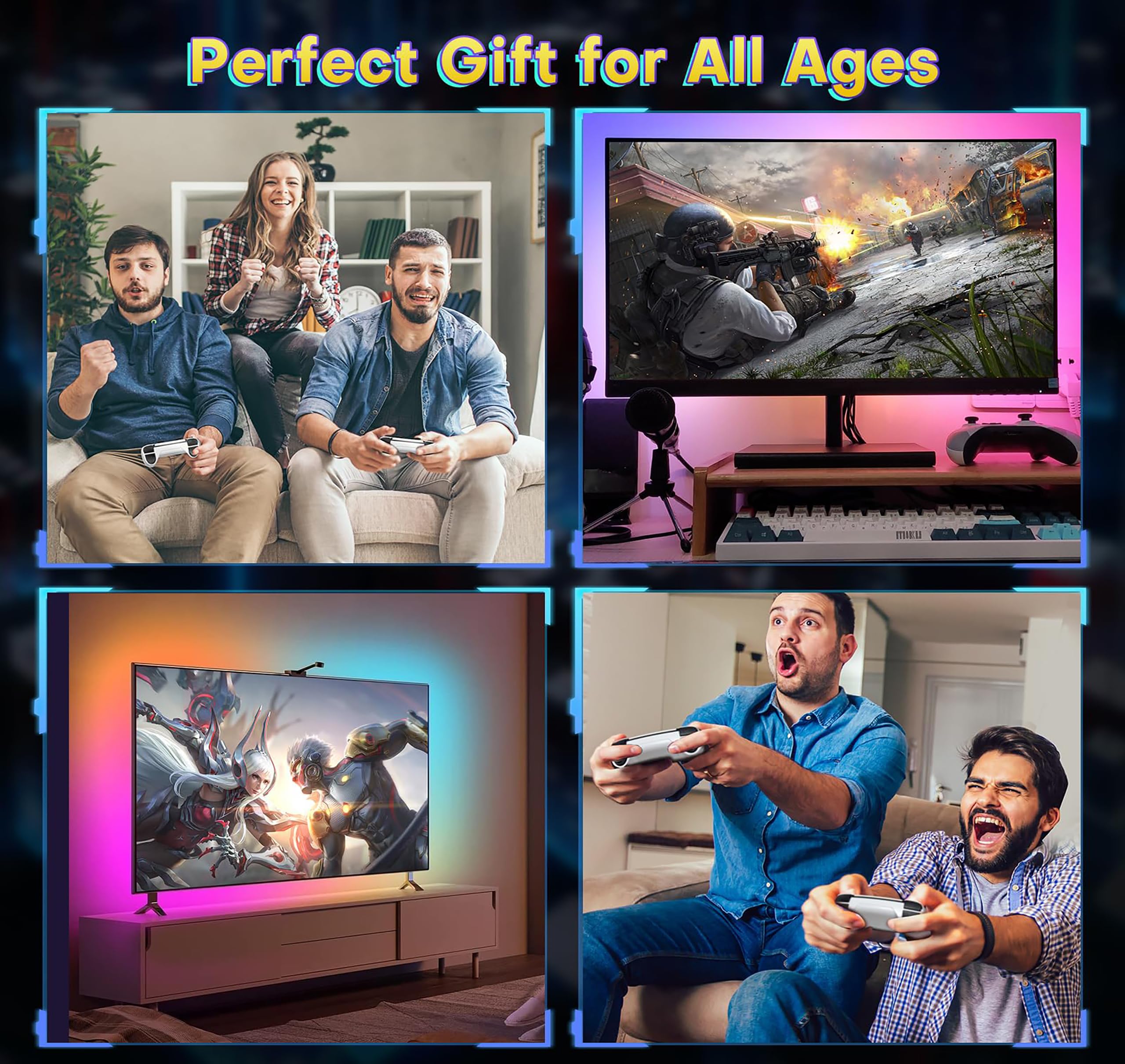 dadeerhe Retro Game Stick, Classic Video Games, 20,000+ Games and 23 Emulators, Upgraded Dual 2.4G Wireless Controllers, Plug and Play TV Retro Gaming — view 6