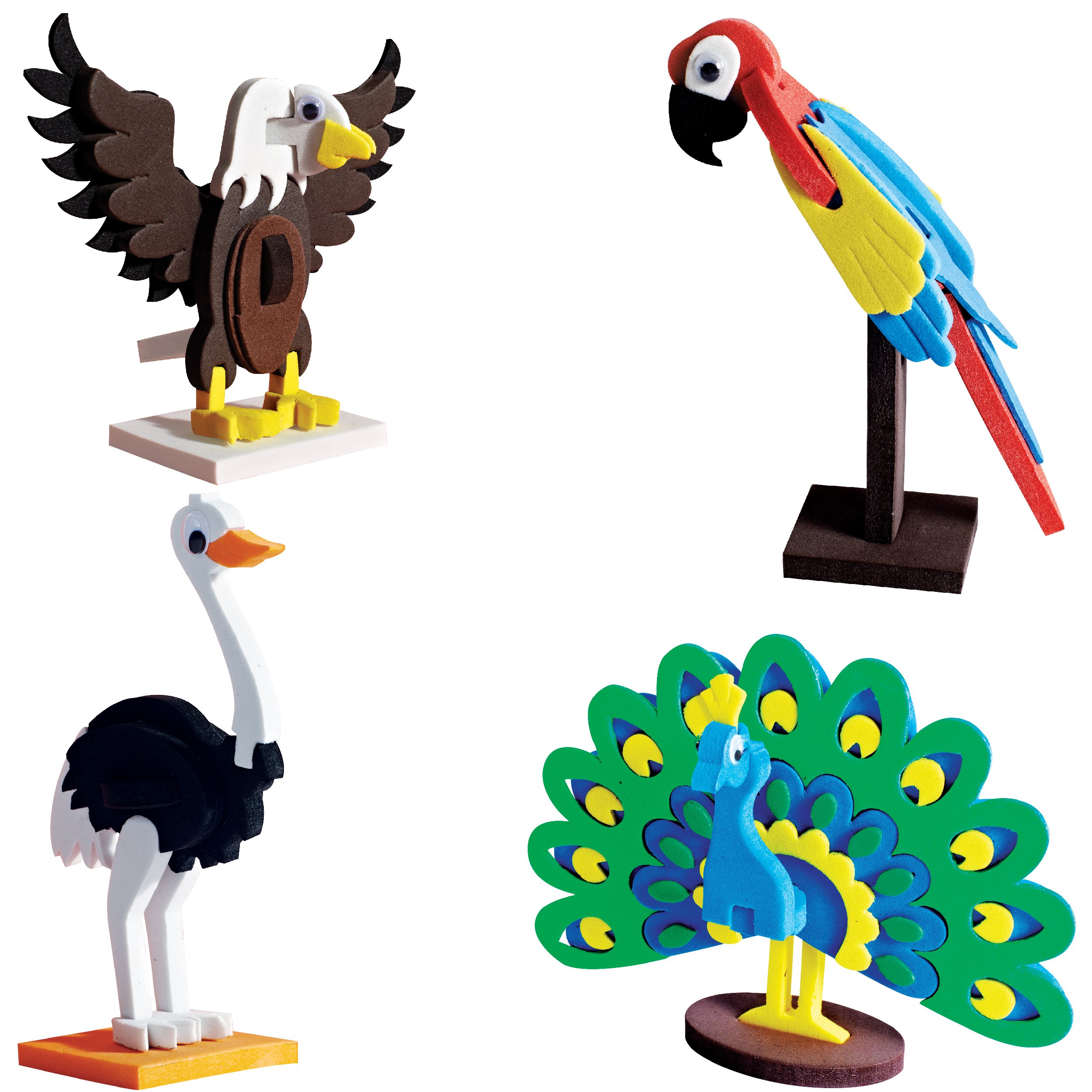 Imagimake Mapology Birds Around The World | Make 13 Miniature Models| 3D Puzzle for Kids | Birthday Gift for Girls & Boys | Educational Toys for 5, 6, 7, 8, 9 Years