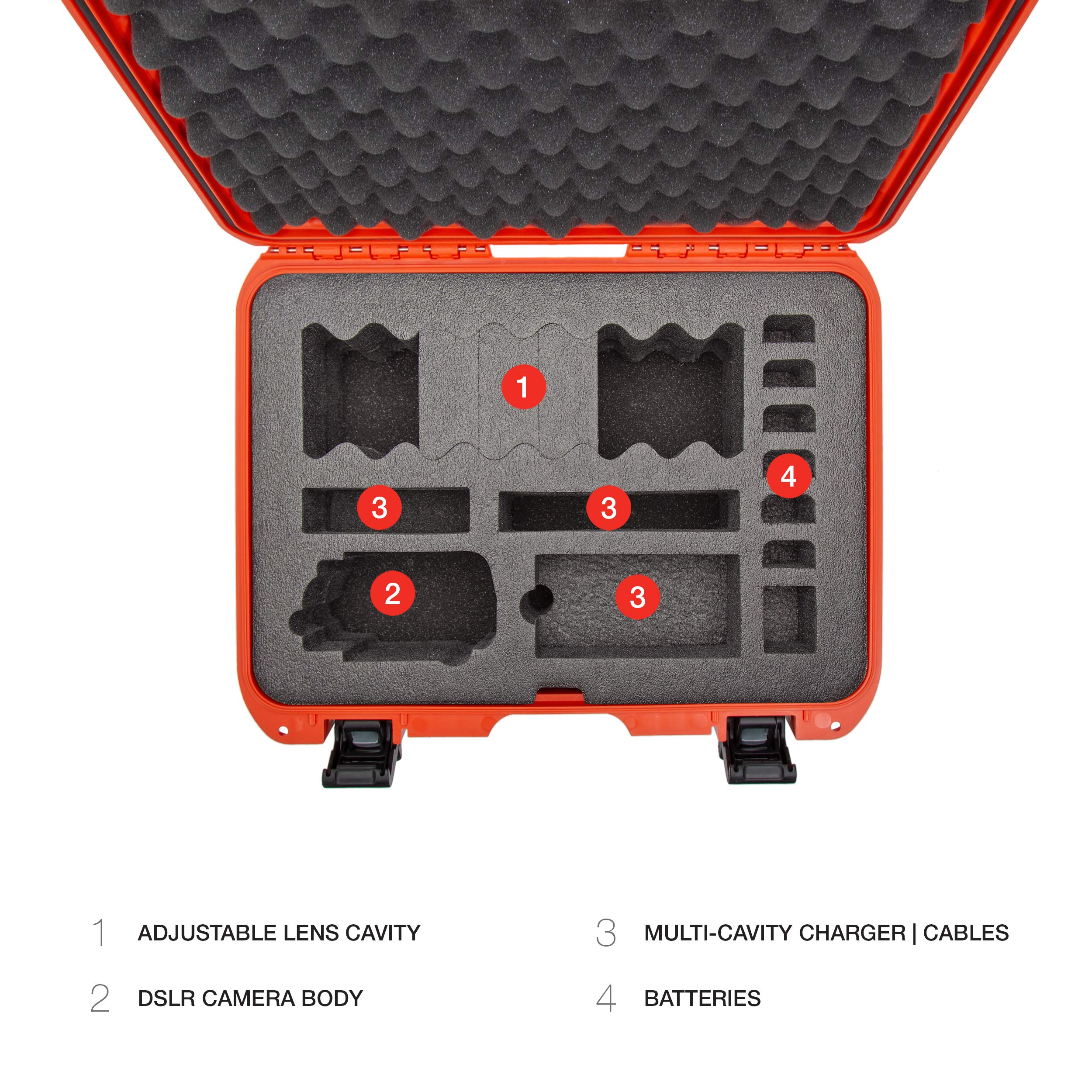 Nanuk Custodia rigida impermeabile 925 con inserto in schiuma