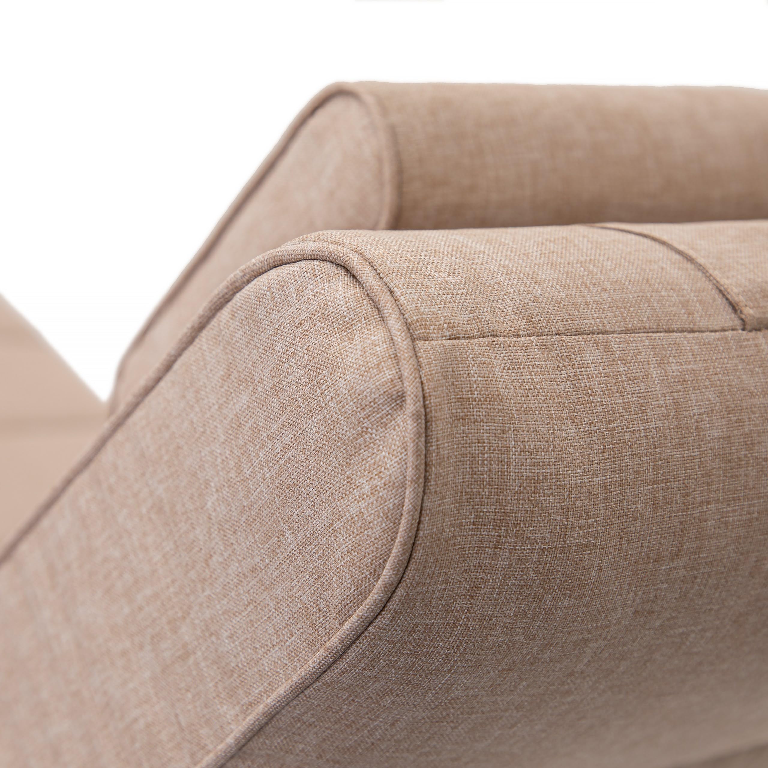 PillowPrim Materassino da giardino per lettino, lettini, balconi, esterni, sdraio, cuscino, divano, beige, 204 x 60 cm
