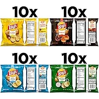 Vista 3 de Lay's - Papas fritas, paquete variado de 4 sabores, bolsas de 1 onza de porción individual, (paquete de 40)