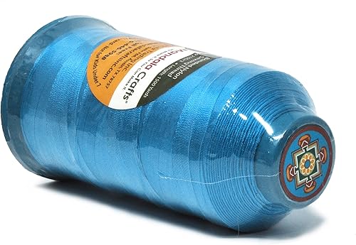 Miniatura 433 de Mandala Crafts Hilos de coser resistentes de nailon consolidado, hilo para tejer jeans de cuero, hilos de tapicería marina al aire libre, Beige