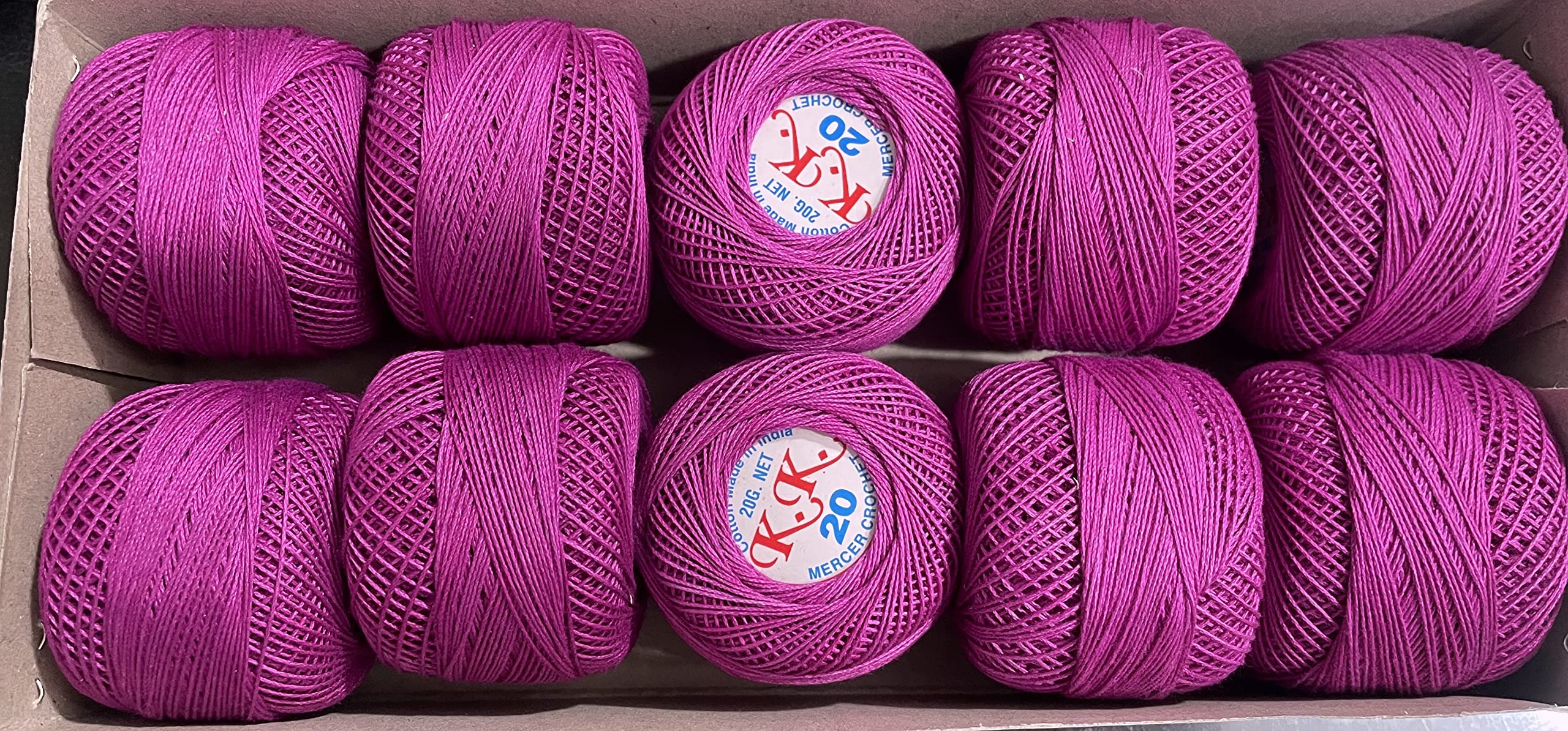 OMX Crochet Cotton Thread Yarn for Knitting and Craft Making Combo Pack of 10 Roll, Size of Thread is 20 (Lilac) (B0B8TPQZPG) Amazon Price History, Amazon Price Tracker