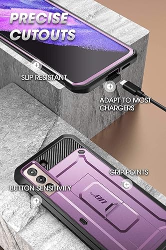 Miniatura 6 de SUPCASE, Unicorn Beetle Pro Series - Funda diseñada para Samsung Galaxy S21 5G (lanzamiento 2021),Funda robusta de doble capa, con función de