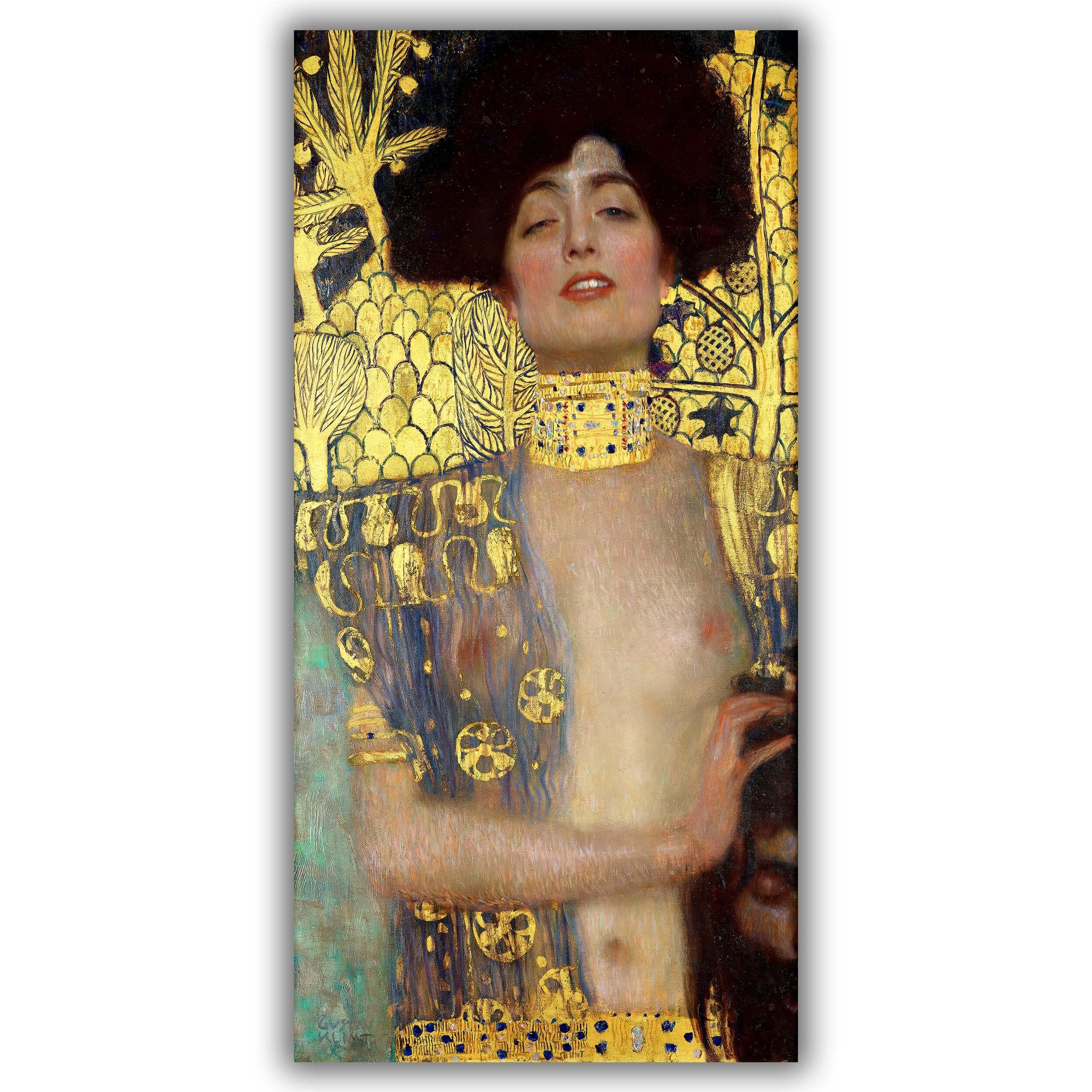 Judith by Gustav Klimt impression sur toile giclée tableau décoration salon moderne M - 8