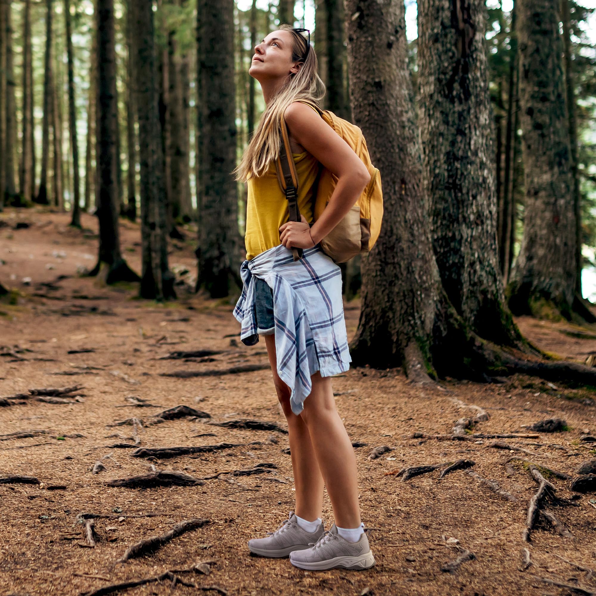 NORTIV 8 Damen Schnellschnürung Wanderschuhe Leichte Outdoor Trekking Schuhe für Camping und Freizeit