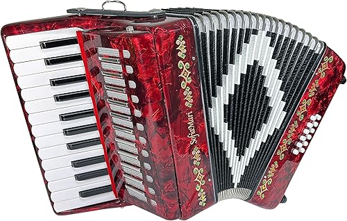 SM2512 Traveler Deluxe Acordeon Outfit incluye funda enrollable y correas de hombro con arnés