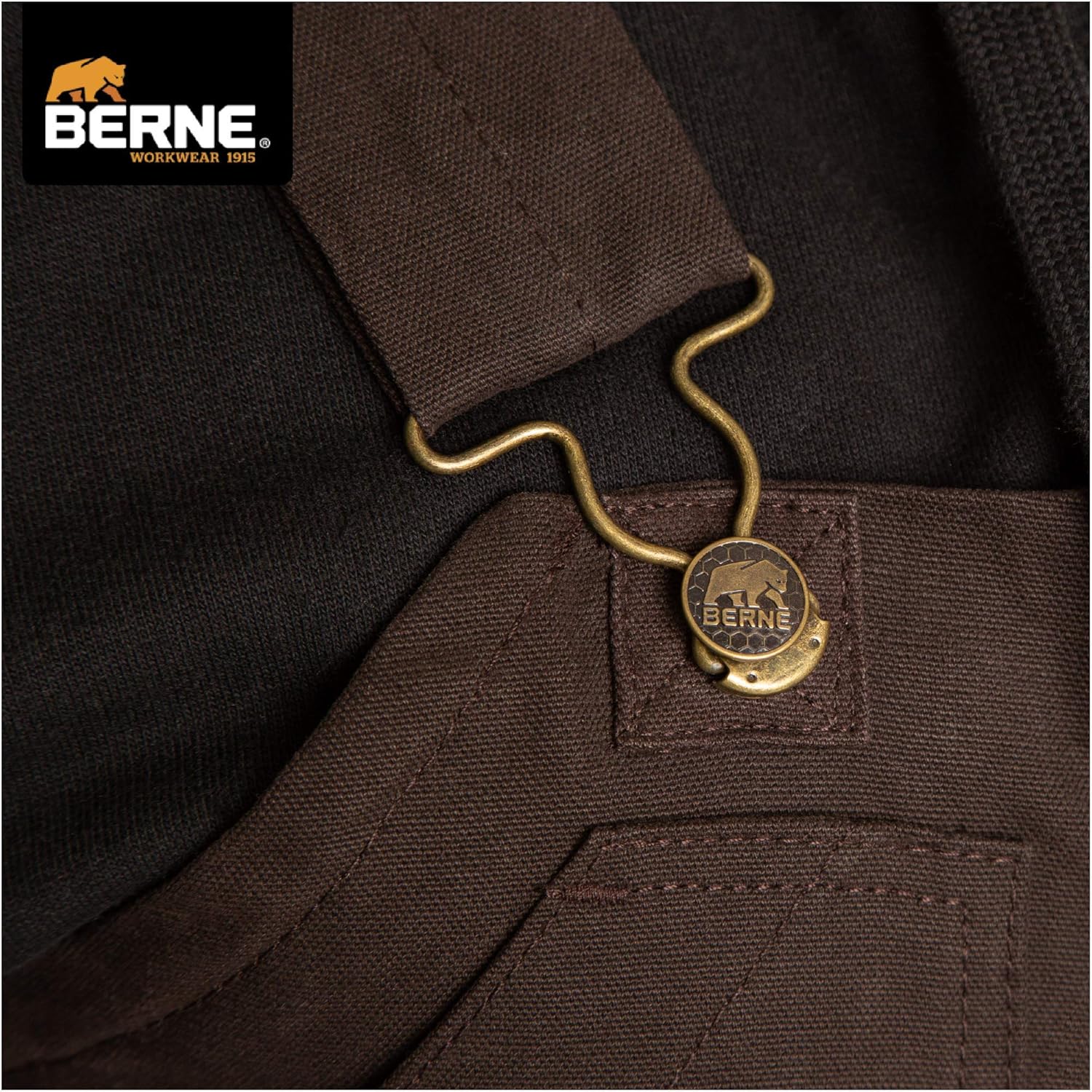 Berne Women's Softstone Duck Insulated Bib Overall - Image 6