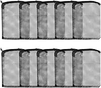 Aquaneat 10-Pack Aquarium Filter Media Bags - 5.5x8 Inch Coarse Mesh with Zipper for Bio Balls, Carbon & More