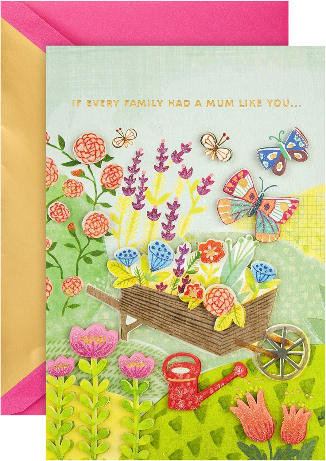 Hallmark Mother's Day Card for Mum - Magnetic Keepsake Attachment and Funky Design