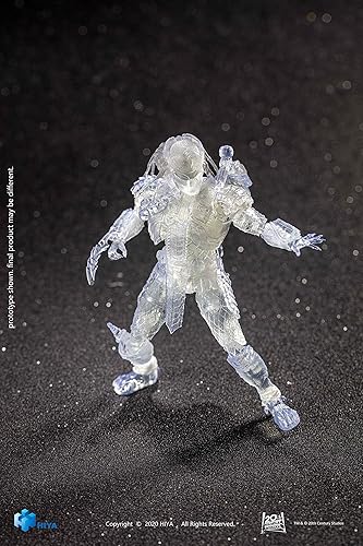 Miniatura 4 de Hiya Toys Alien vs. Predator: Invisible Scar Predator Figura de acción a escala 1:18, multicolor