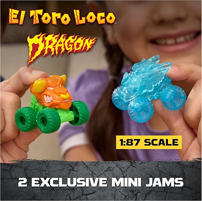 Monster Jam Mini Jams Crash & Crumble Skull Escape Playset miniatura 2