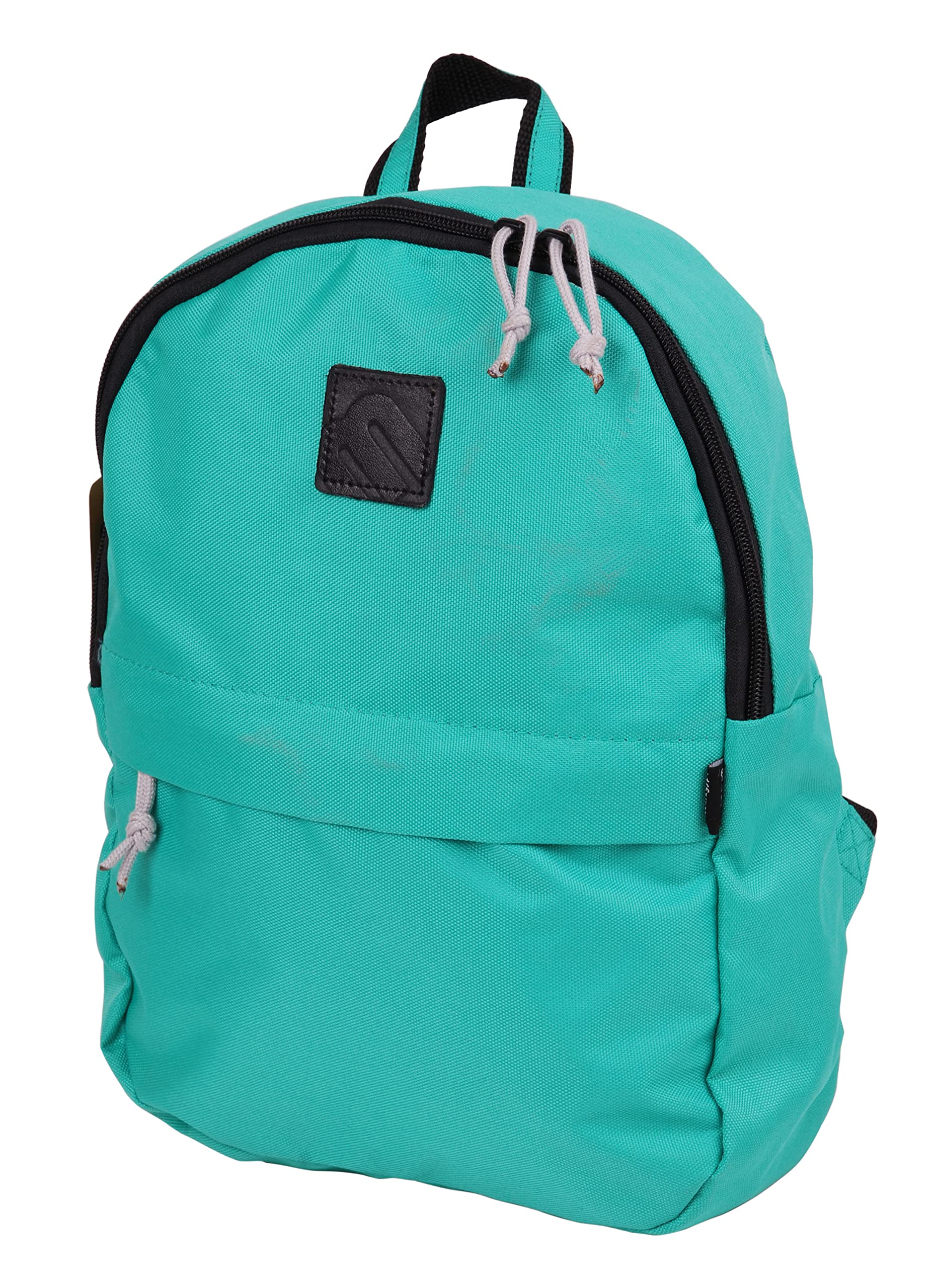 Mintra Office Backpack, Water-resistant Everyday Bag with Adjustable Straps, Unisex Backpack for Travel, College, Multi-Compartments with Secure Zippers, Aqua Green, 10L Mini, 10" W x 9.84" H