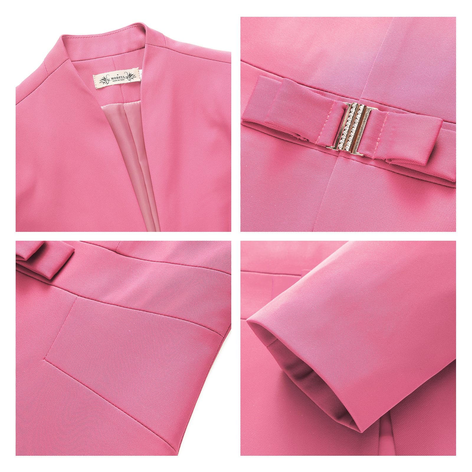 MODFUL Completo tailleur pantalone professionale da donna, 2 pezzi