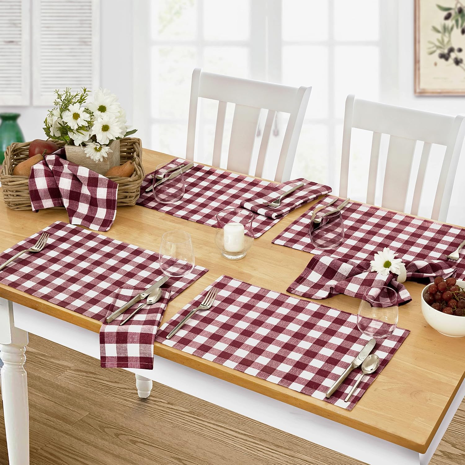 Home Bargains Plus Country Rustic Buffalo Plaid Cotton
