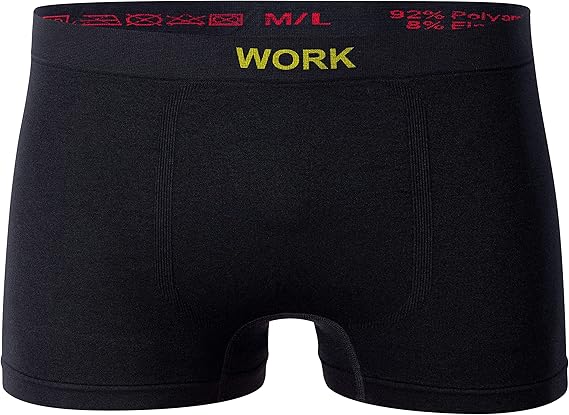 Cotton Prime Boxershorts Herren 6er Pack – Seamless, Microfaser, Elastisch (S/M Bis L/XL, Schwarz)