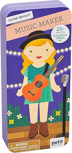 Miniatura 5 de Petit Collage Vestir Magnético, Creador de Música  Tablero de Juego Magnético con Piezas Magnéticas para Mezclar y Combinar, Ideal para Edades 3+